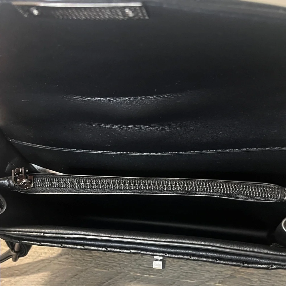 Quilted Leather Crossbody - Top Handle Satchel - Shoulder Purse - Picture 7 of 11